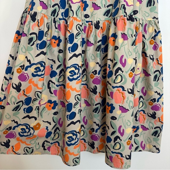 Caron Callahan Danya Dress in Graphic Floral Poplin Size XS - Picture 7 of 10